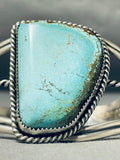 Tso Family Native American Navajo Signed 8 Turquoise Sterling Silver Bracelet-Nativo Arts