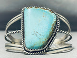 Tso Family Native American Navajo Signed 8 Turquoise Sterling Silver Bracelet-Nativo Arts