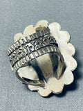 Unbelievable Native American Navajo Sterling Silver Buffalo Ring-Nativo Arts