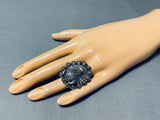 Unbelievable Native American Navajo Sterling Silver Buffalo Ring-Nativo Arts