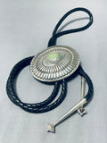 Unforgettable Vintage Native American Navajo Royston Turquoise Sterling Silver Bolo-Nativo Arts