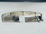 Unique Intricate Detail Vintage Native American Navajo Gold Sterling Silver Bracelet-Nativo Arts