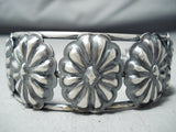 Unique Navajo Native American Sterling Silver Concho Bracelet-Nativo Arts