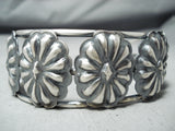 Unique Navajo Native American Sterling Silver Concho Bracelet-Nativo Arts