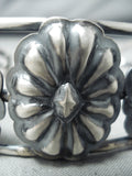 Unique Navajo Native American Sterling Silver Concho Bracelet-Nativo Arts