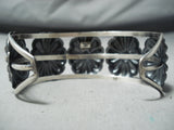 Unique Navajo Native American Sterling Silver Concho Bracelet-Nativo Arts