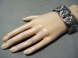 Unique Navajo Native American Sterling Silver Concho Bracelet-Nativo Arts