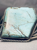 Unique Shape Turquoise Native American Navajo Sturdy Sterling Silver Bracelet-Nativo Arts