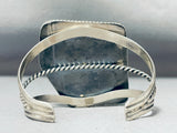 Unique Shape Turquoise Native American Navajo Sturdy Sterling Silver Bracelet-Nativo Arts