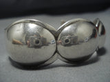 Unique Silver Buttons Vintage Native American Jewelry Navajo Sterling Silver Bracleet Old-Nativo Arts
