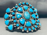 Unique Stone Shapes Vintage Native American Navajo Turquoise Sterling Silver Bracelet-Nativo Arts