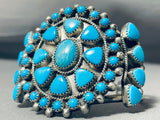 Unique Stone Shapes Vintage Native American Navajo Turquoise Sterling Silver Bracelet-Nativo Arts