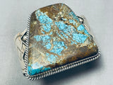 Unique Turquoise Shape Vintage Native American Navajo Sterling Silver Bracelet Cuff-Nativo Arts