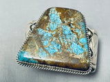 Unique Turquoise Shape Vintage Native American Navajo Sterling Silver Bracelet Cuff-Nativo Arts
