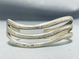 Unique Vintage Native American Navajo Sterling Silver Bracelet-Nativo Arts