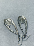 Unique Vintage Native American Navajo Sterling Silver Earrings-Nativo Arts