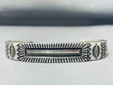 Very Important Perry Shorty Vintage Native American Navajo Ingot Silver Bracelet-Nativo Arts