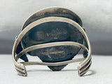 Very Rare Blue Warrior Turquoise Vintage Native American Navajo Sterling Silver Bracelet-Nativo Arts