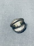 Very Rare Earlier Vintage Native American Navajo Royston Turquoise Sterling Silver Ring-Nativo Arts
