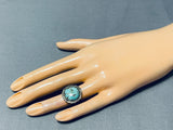 Very Rare Earlier Vintage Native American Navajo Royston Turquoise Sterling Silver Ring-Nativo Arts