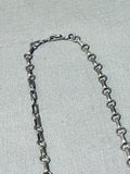 Very Rare Turtle Fetish Vintage Native American Navajo Sterling Silver Necklace-Nativo Arts