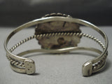Very Rare!! Vintage Native American Navajo Laste Chance Turquoise Sterling Silver Bracelet Old-Nativo Arts