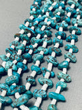 Very Unique Arrowhead Vintage Native American Navajo Turquoise Necklace Old-Nativo Arts