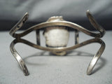 Vivid Vintage Native American Navajo Carico Lake Turquoise Sterling Silver Bracelet-Nativo Arts