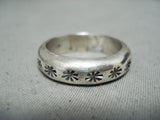 Wonderful Native American Navajo Signed Sterling Silver Ring-Nativo Arts