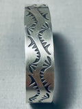 Wonderful Signed Native American Navajo Sterling Silver Bracelet-Nativo Arts