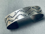 Wonderful Signed Native American Navajo Sterling Silver Bracelet-Nativo Arts