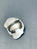 Wonderful Vintage Native American Navajo Blue Diamond Turquoise Sterling Silver Ring-Nativo Arts