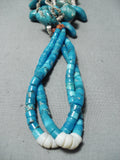 Wonderful Vintage Native American Navajo Royston & Kingman Turquoise Necklace Old-Nativo Arts