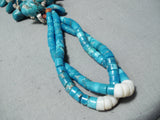 Wonderful Vintage Native American Navajo Royston & Kingman Turquoise Necklace Old-Nativo Arts