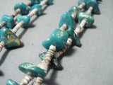 Wonderful Vintage Native American Navajo Royston & Kingman Turquoise Necklace Old-Nativo Arts