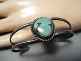 Wonderful Vintage Native American Navajo Turquoise Sterling Silver Bracelet Old-Nativo Arts