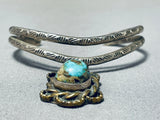 Wonderful Vintage Native American Navajo Turquoise Sterling Silver Bracelet-Nativo Arts