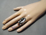 Wonderful Vintage Native American Navajo Turquoise Sterling Silver Ring Old-Nativo Arts