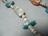 Wonderful Vintage Santo Domingo Royston Turquoise Necklace Native American Old-Nativo Arts