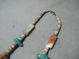 Wonderful Vintage Santo Domingo Royston Turquoise Necklace Native American Old-Nativo Arts