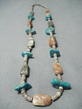 Wonderful Vintage Santo Domingo Royston Turquoise Necklace Native American Old-Nativo Arts