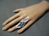 Wonderful Zuni Mother Of Pearl Sterling Silver Ring Native American-Nativo Arts