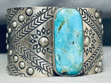 World Of Silver Works San Felipe Turquoise Repoussed Sterling Bracelet-Nativo Arts