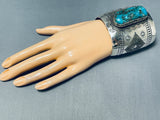 Important Virg Reeder Vintage Native American Navajo Turquoise Sterling Silver Bracelet-Nativo Arts
