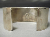 One Of Best Vintage Zuni Native American Navajo Turquoise Shell Inlay Sterling Silver Bracelet-Nativo Arts