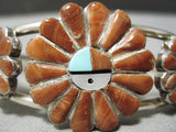 Museum Vintage Zuni Native American Turquoise Sterling Silver Bracelet-Nativo Arts