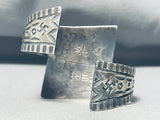One Of The Most Unique Native American Navajo Zig Zag Turquoise Sterling Silver Bracelet-Nativo Arts