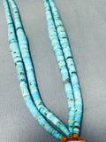 Native American Opulent Increasing Turquoise Disc Vintage Santo Domingo Necklace-Nativo Arts