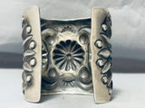 Heavy Best Vintage Native American Navajo Concho Sterling Silver 118 Gram Bracelet-Nativo Arts