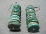 Fabulous Vintage Santo Domingo Native American Navajo Royston Turquoise Sterling Silver Earrings-Nativo Arts